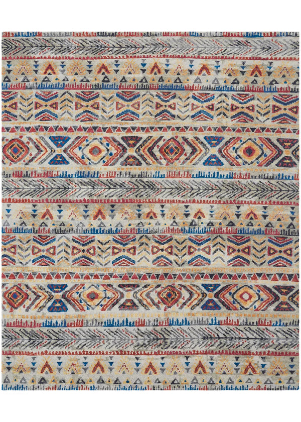 Desert Stripe Hand Knotted