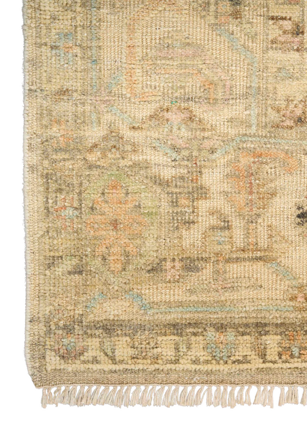Heritage Vine Beige Hand Knotted