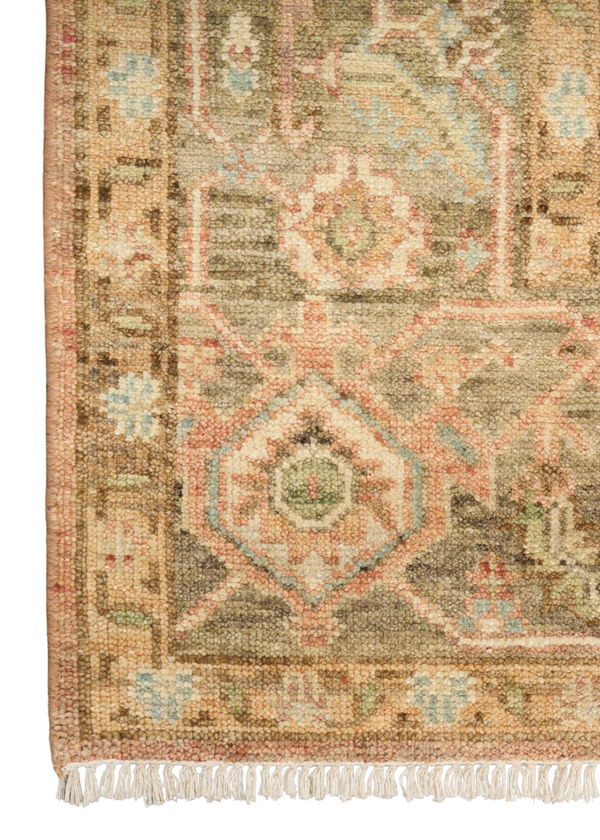 Heritage Vine Rust Hand Knotted