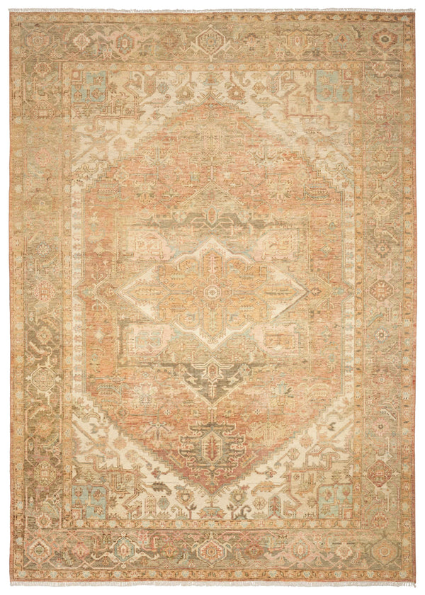 Heritage Vine Rust Hand Knotted