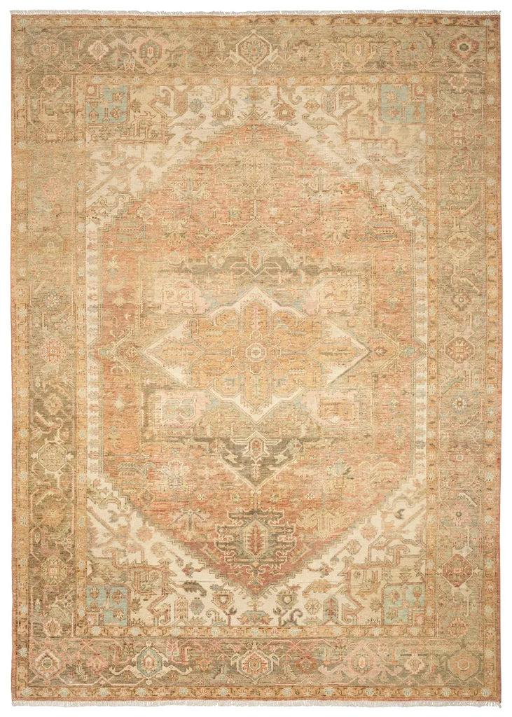 Heritage Vine Rust Hand Knotted
