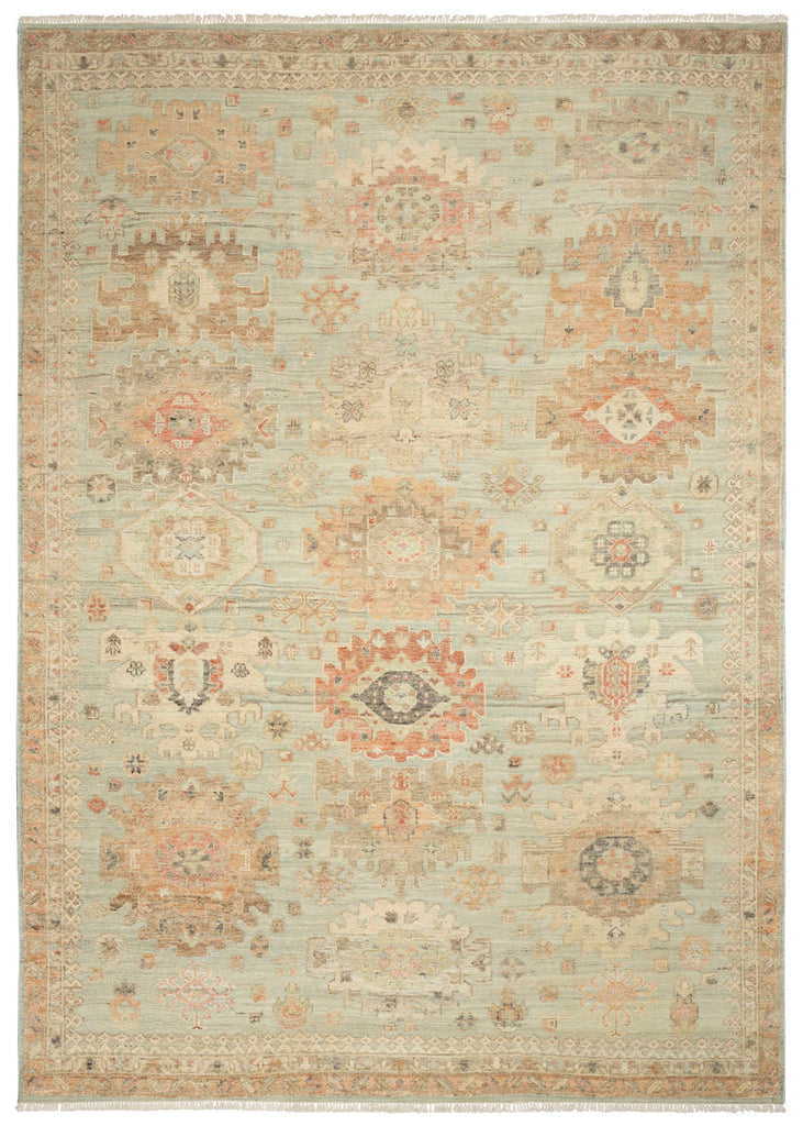 Heritage Vine Seagreen Hand Knotted