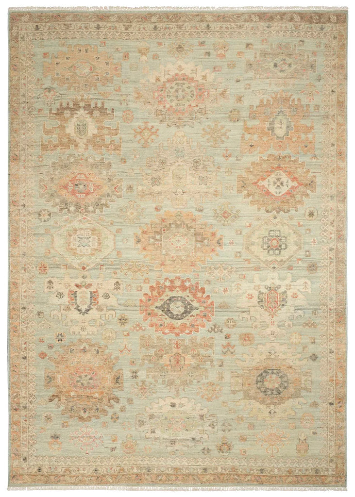 Heritage Vine Seagreen Hand Knotted