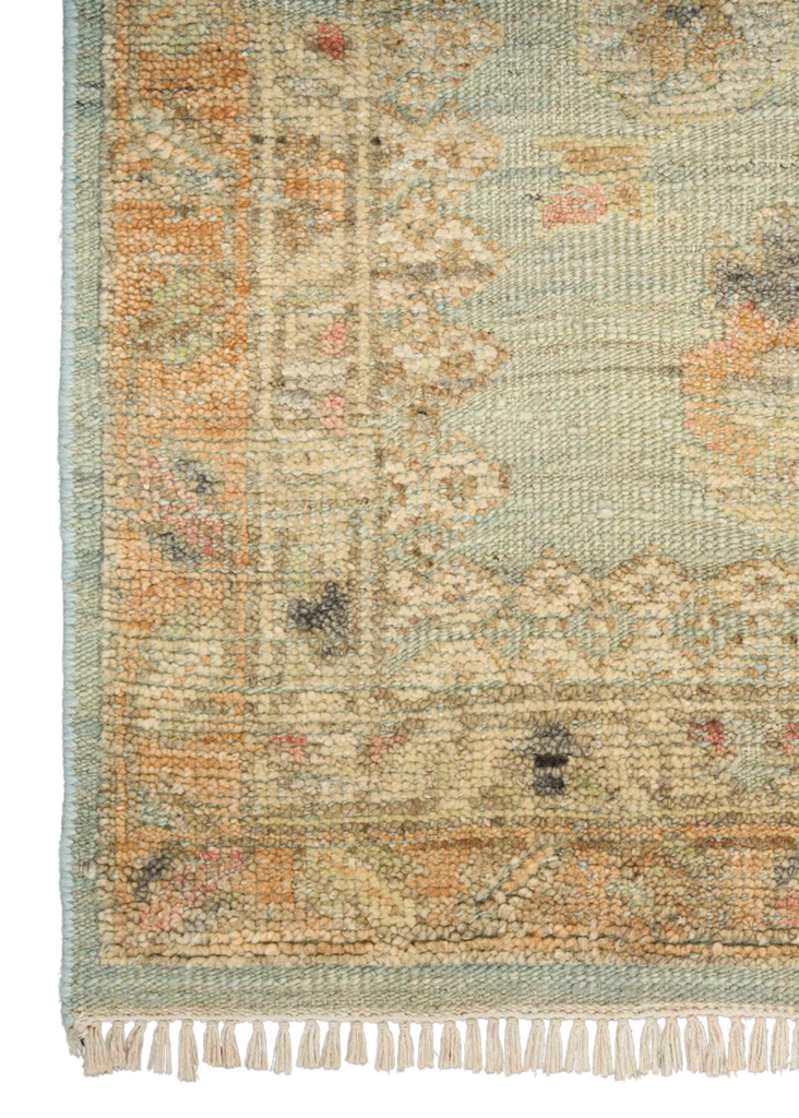 Heritage Vine Seagreen Hand Knotted