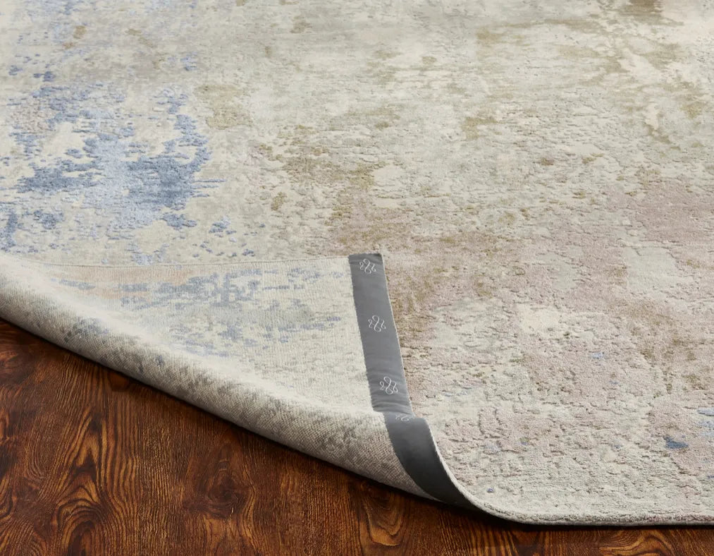 Mystic Blue Melange Hand Knotted