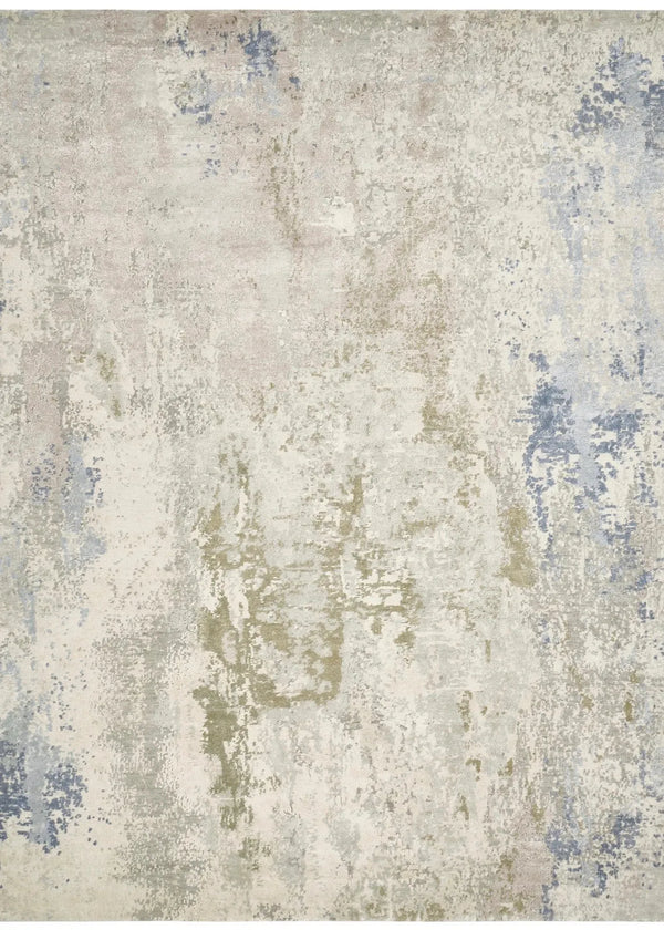 Mystic Blue Melange Hand Knotted