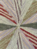 Pinwheel Green hand hooked
