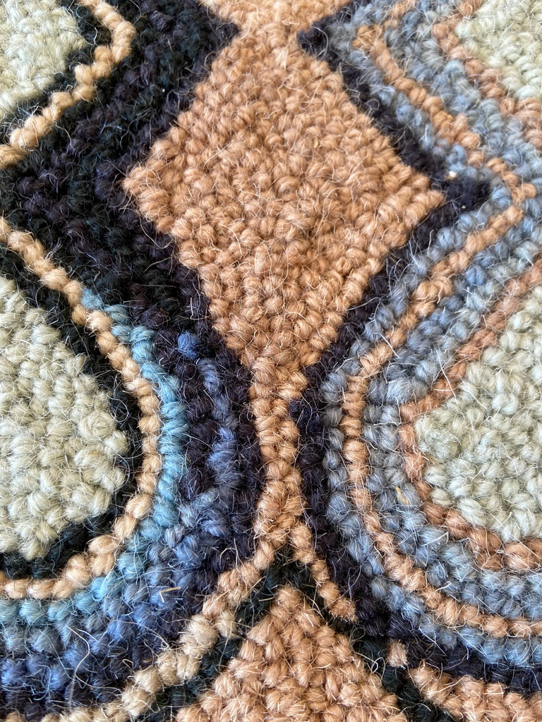 Putnam Blue hand hooked