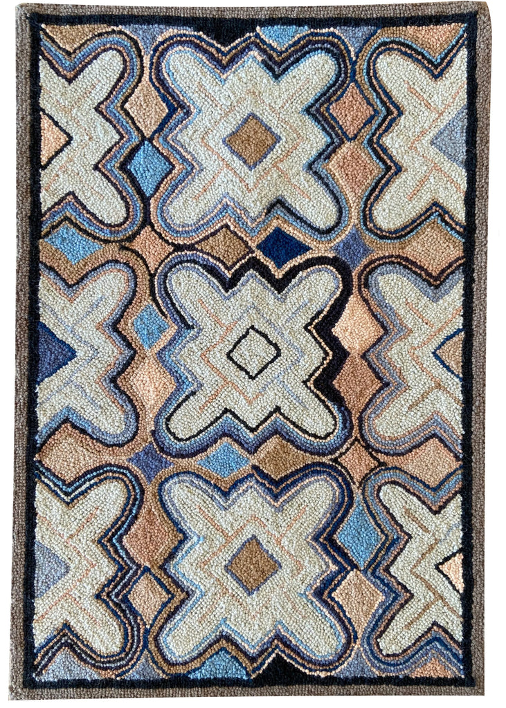 Putnam Blue hand hooked