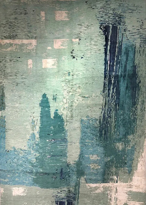 Sea Foam Hand Knotted