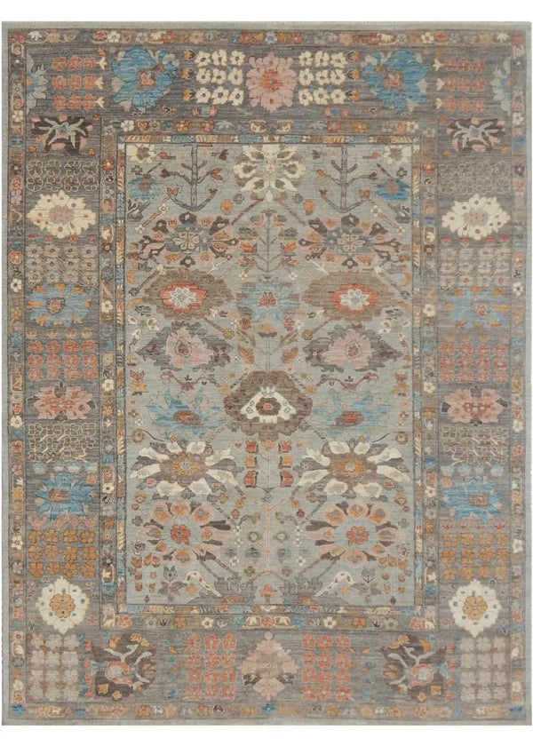 Silk Road Gray Hand Knotted