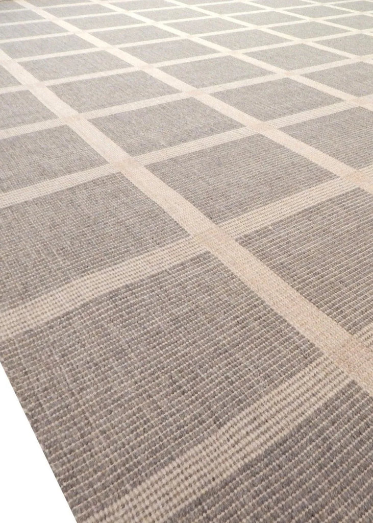 York Check Natural Hand Woven