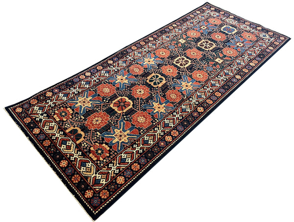 4'1"x9'8" Treasures Ersari Hand Knotted